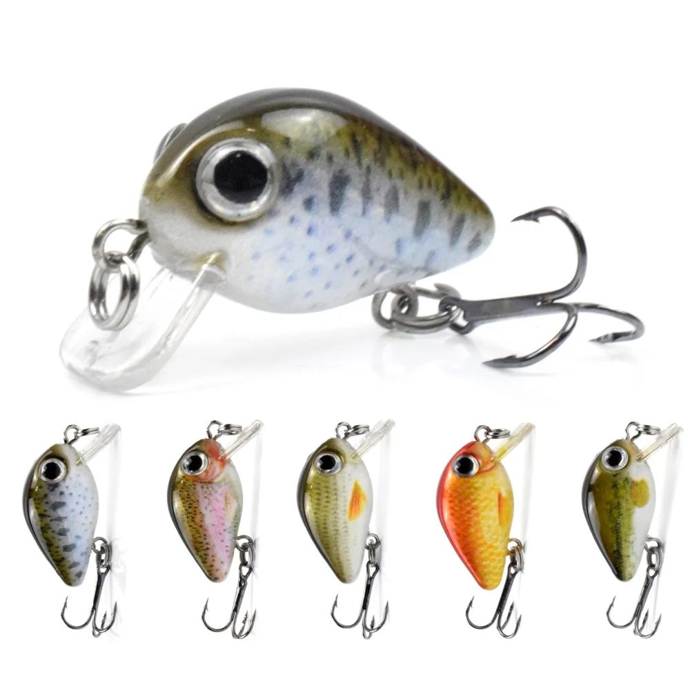 

Горячая Распродажа мини кренкбейт воблеры плавающий наживка из искусственного твердого материала Minnow для ловли окуня карпа окуня рыболовн...