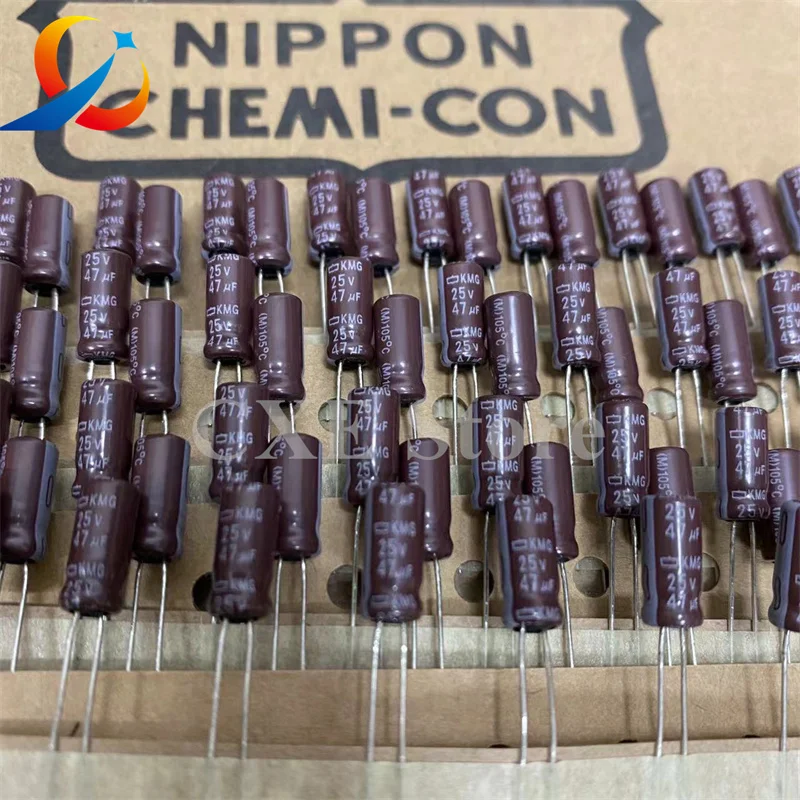 Фото 50 шт. KMG 25V47UF, размер 5X11MM, NCC EKMG250ETD470ME11D, электролитические конденсаторы 47UF 25V, НОВЫЕ №1