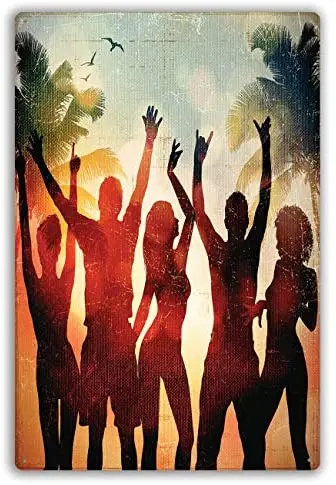 

Metal Sign Beach Party