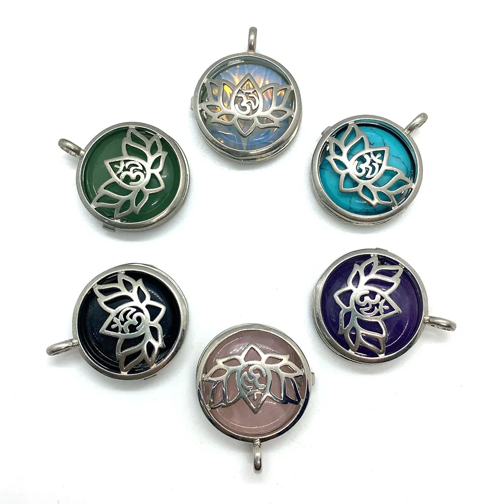 2 шт. женский ожерелье с натуральным камнем 26 х31 мм