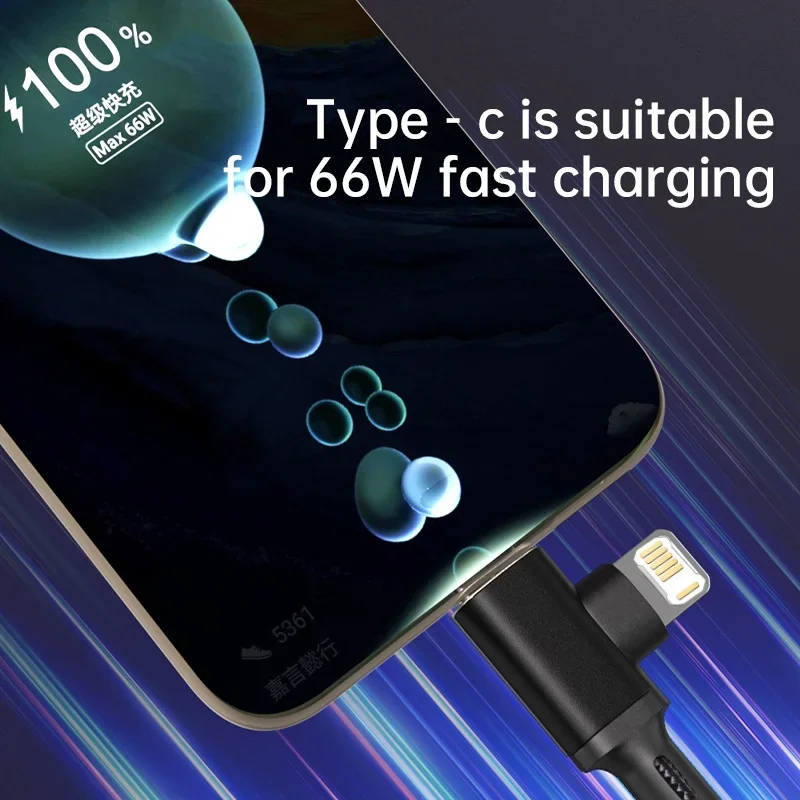 Фото PD 2 в 1 USB A-кабель типа C To Lightning Кабель для быстрой зарядки для iPhone 16, 15, 14, 13, 11 Pro Max iPad Xiaomi Huawe Samsung №4