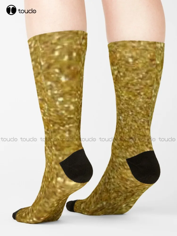 

Золотые блестящие носки, женские носки для бега, индивидуальные цифровые подарочные носки с цифровым принтом на 360 ° в стиле Харадзюку, унисекс, Молодежные носки для подростков в стиле ретро