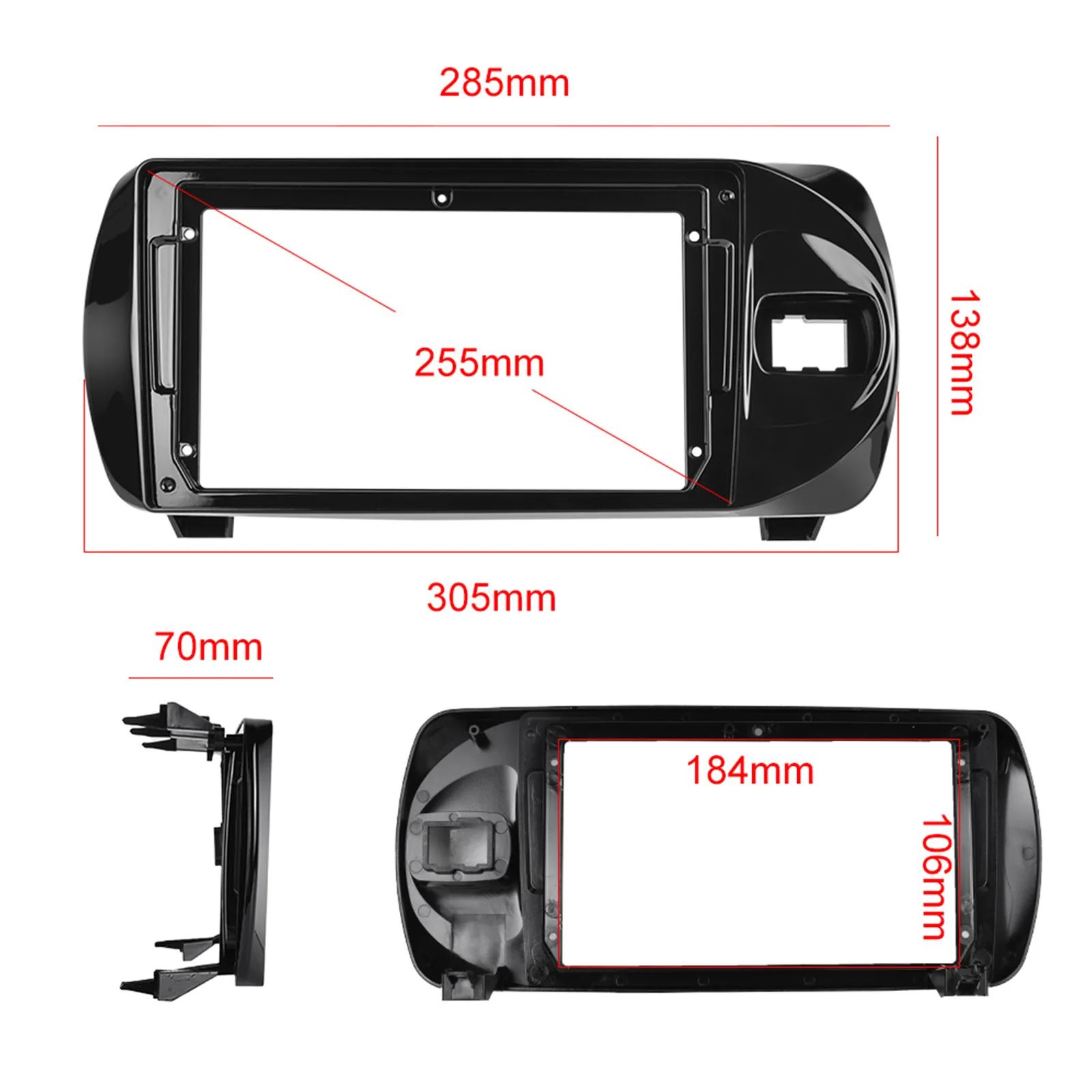 Android 14 для Toyota Vitz 3 XP130 2014-2019 беспроводной Bluetooth Carplay стерео экран автомобильное