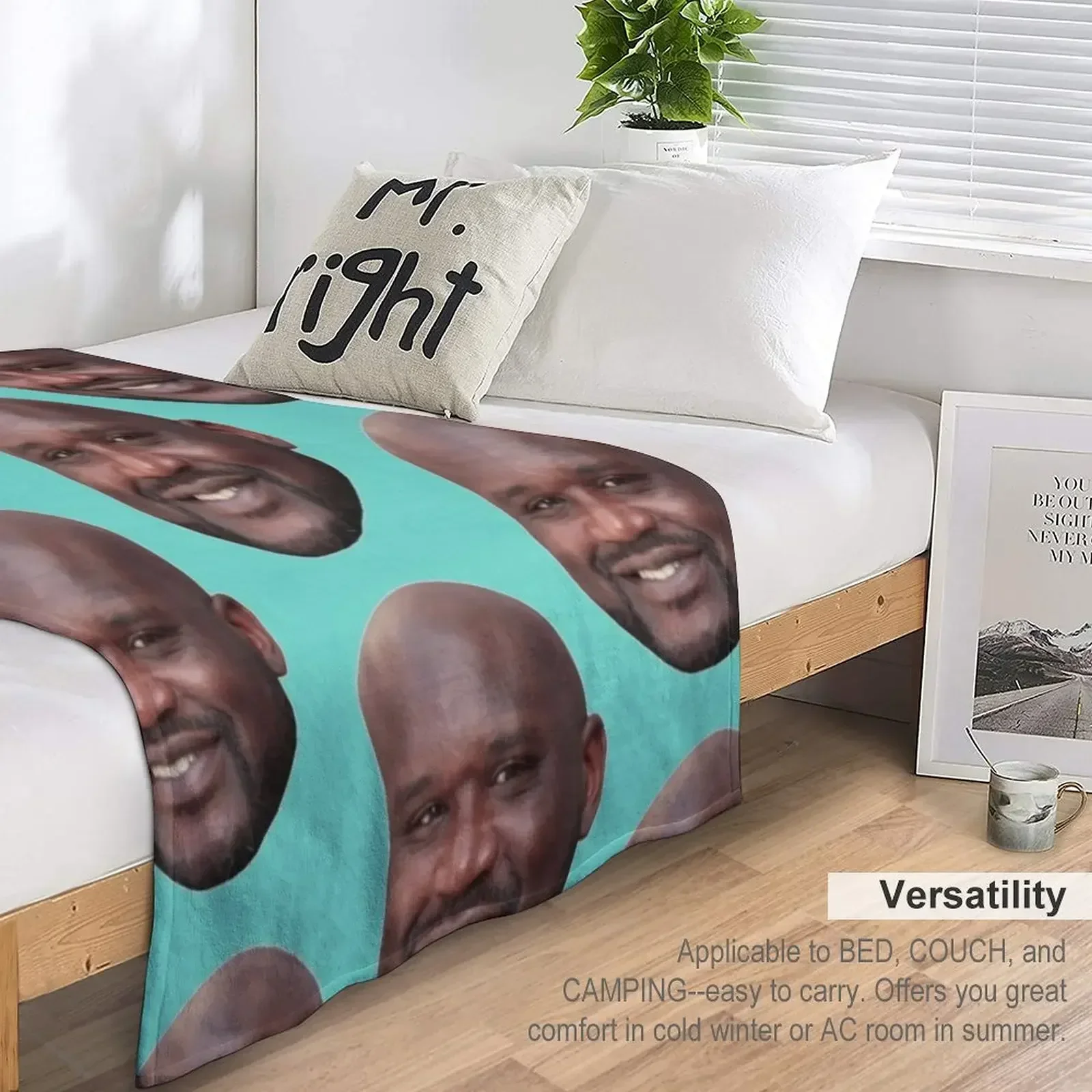Одеяло Shaq винтажные мягкие одеяла для больших детей