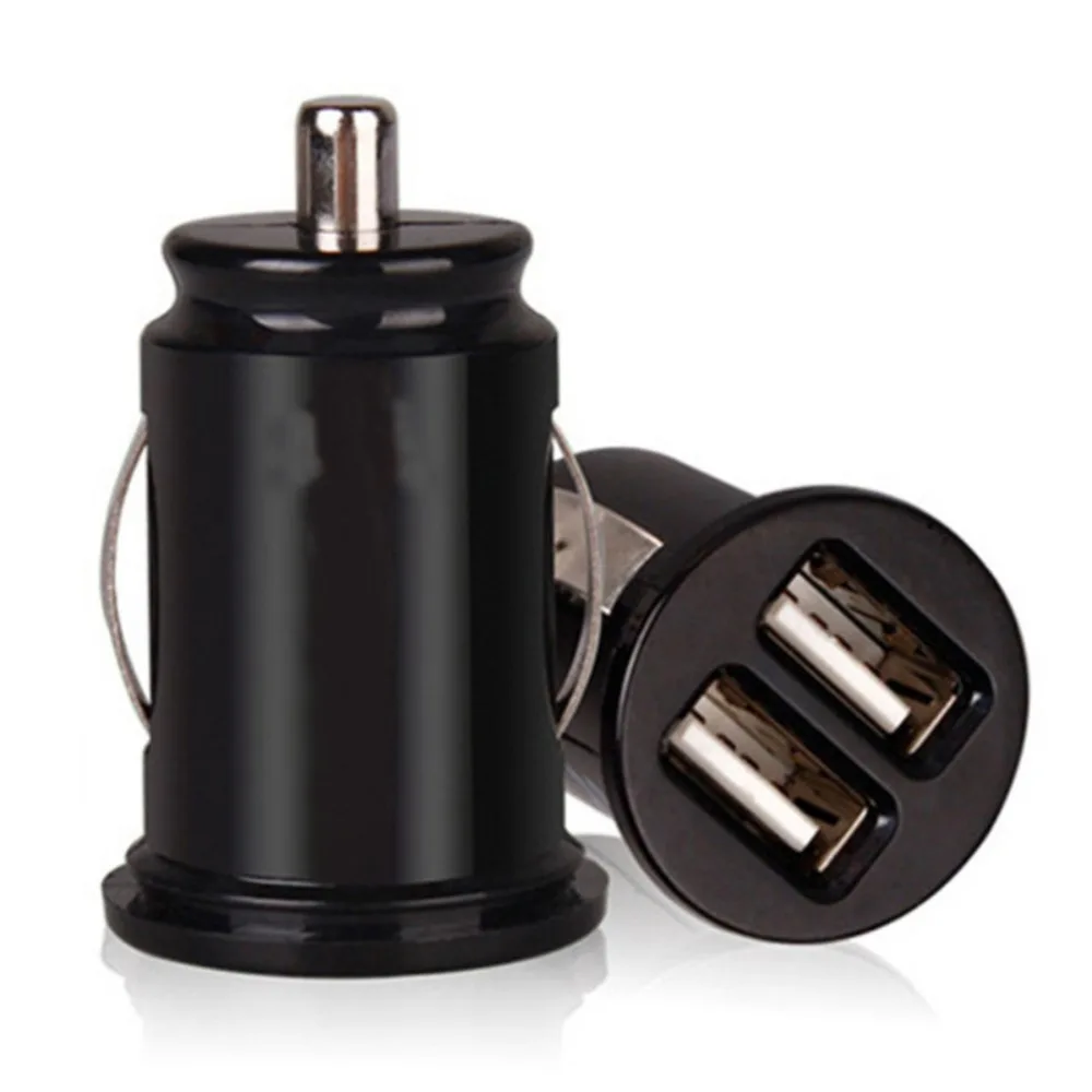 

2 шт., автомобильное зарядное устройство с двумя USB-портами