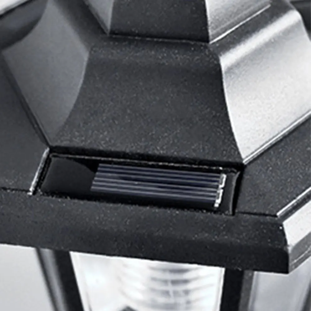 Шестиугольная садовая лампа на солнечной батарее искусственная смола