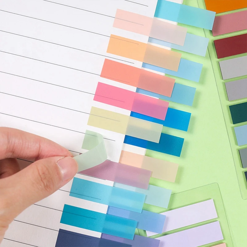 7400 листов прозрачных липких заметок самоклеящиеся книжные маркеры