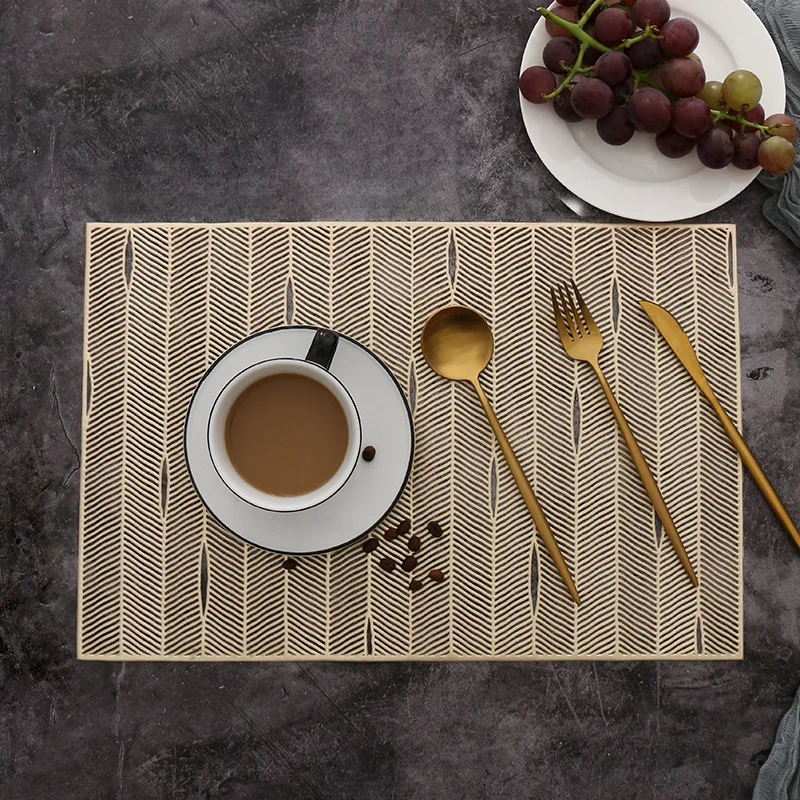 

Полый нескользящий кухонный коврик из ПВХ в скандинавском стиле, устойчивый к подставке, изоляционный коврик для посуды, журнального столи...