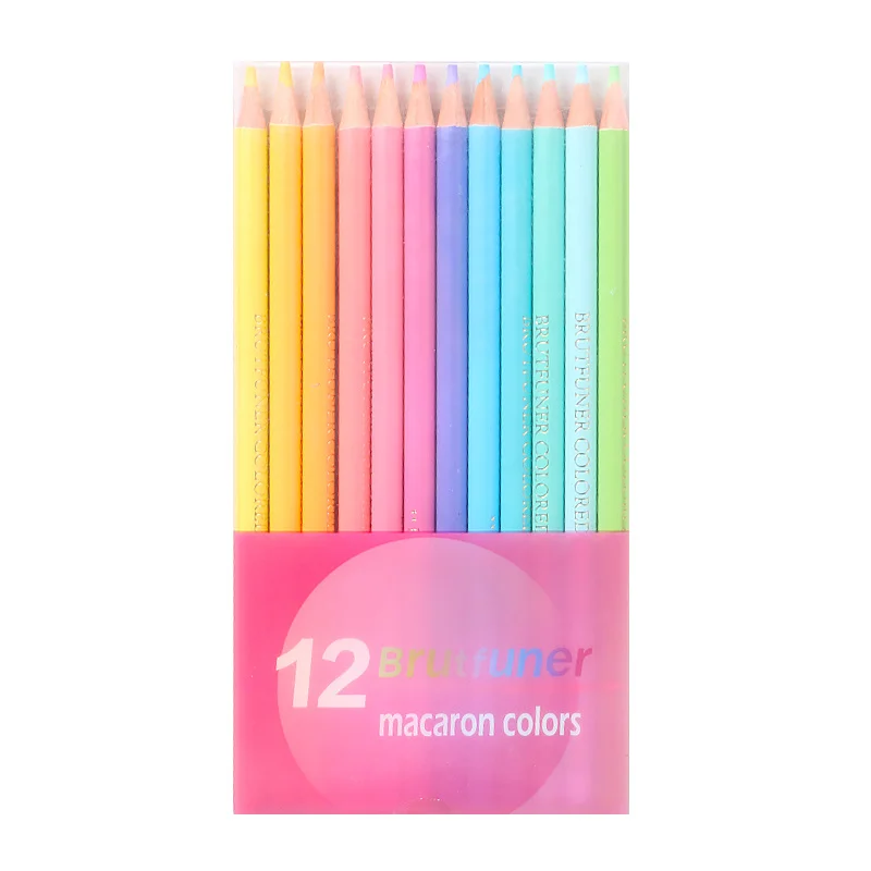 

Pastel 12 Color Macaron Colored Pencils Softened Wood Colored Pencils Vivid Coloring Adult Art School Supplies Student Gifts