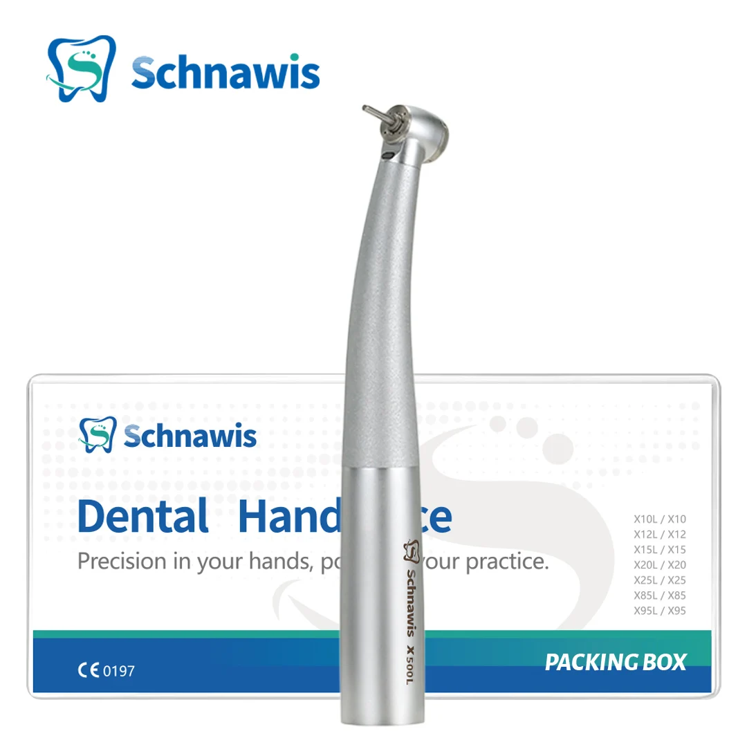 

Schnawis Dental High Speed Internal Water Spray Handpiece Dental Hand piece Rotor Tip Ceramic Bearing X500L Air Turbine