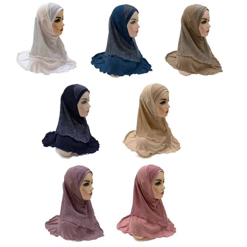 

Lightweight Women Hijab Muslim Head Scarf Comfortable Hijab Long Scarf Wrap Scarves Sun Protection Shawl for Four Season