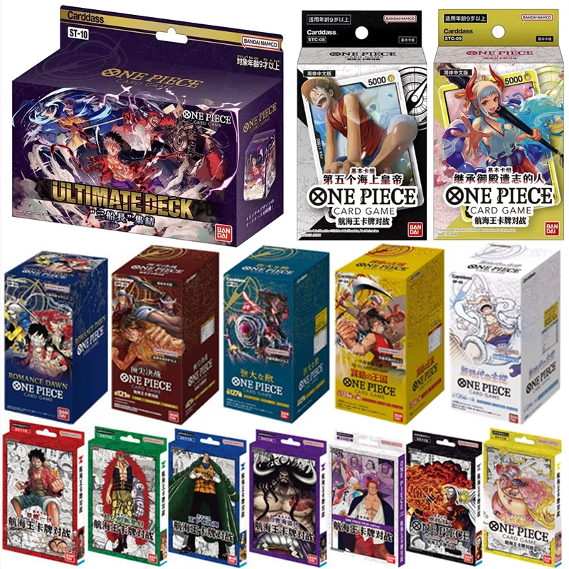

2023 Bandai Original One Piece OP01-05 Anime STC01-10 Card Strategy Kingdom Supplement Pack OPCG Card Battle Game Top War Poker