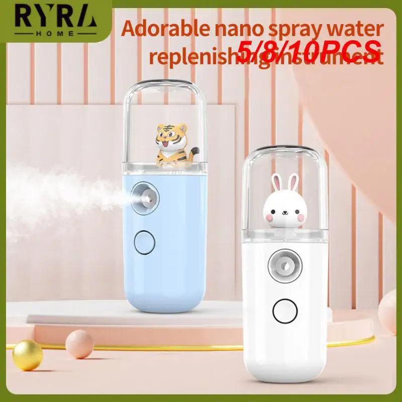 

5/8/10PCS 30ml Cute Pet Humidifier Cute And Creative Mini Water Replenisher Portable Spray Rechargeable Beauty Humidifier
