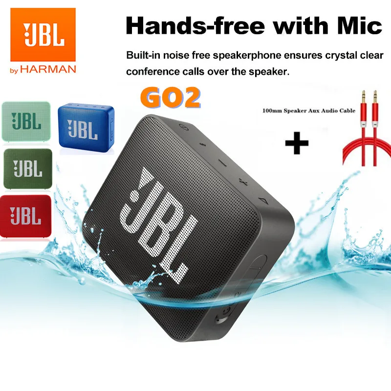 

Original JBL GO 2 Powerful Portable Bluetooth Speaker Wireless Speaker IPX7 Waterproof BT Connection Bluetooth Sound Box JBL Go2