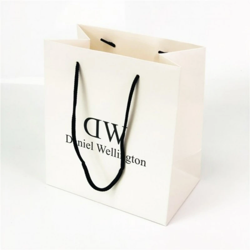 Индивидуальная Высококачественная бумажная веревочная ручка бумажный пакет с