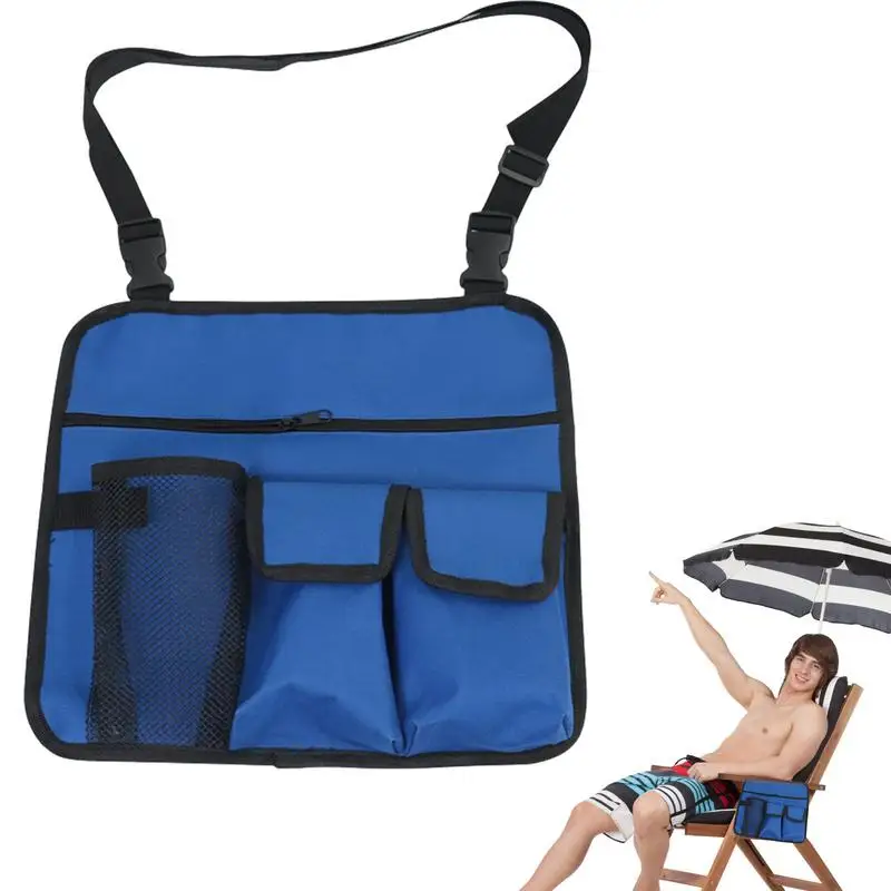 

Beach Chair Armrest Bag Camping Chair Storage Side Organizer Outdoor Beach Chair Arm Side Bags Waterproof Storage Pouches Snack