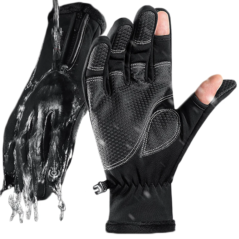 

Waterproof Touchscreen Gloves Warm Windproof Winter Glove Outdoor Motor Cycling Velvet Mittens Women Men Angling Tactical Glove