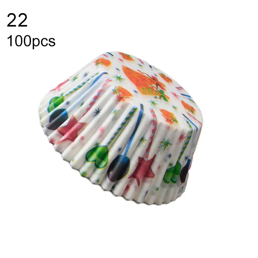 

100Pcs Lovely Cupcake Cake Paper Cup Baking Chocolate Glutinous Rice Tray Decor