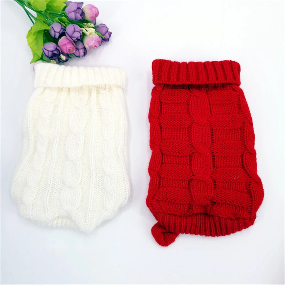 Собачьи свитера Pet Puppy Sweaters вязаные зимние теплые свитера из шерсти для маленьких собак и кошек мягкая Chihuahua футболка куртка.