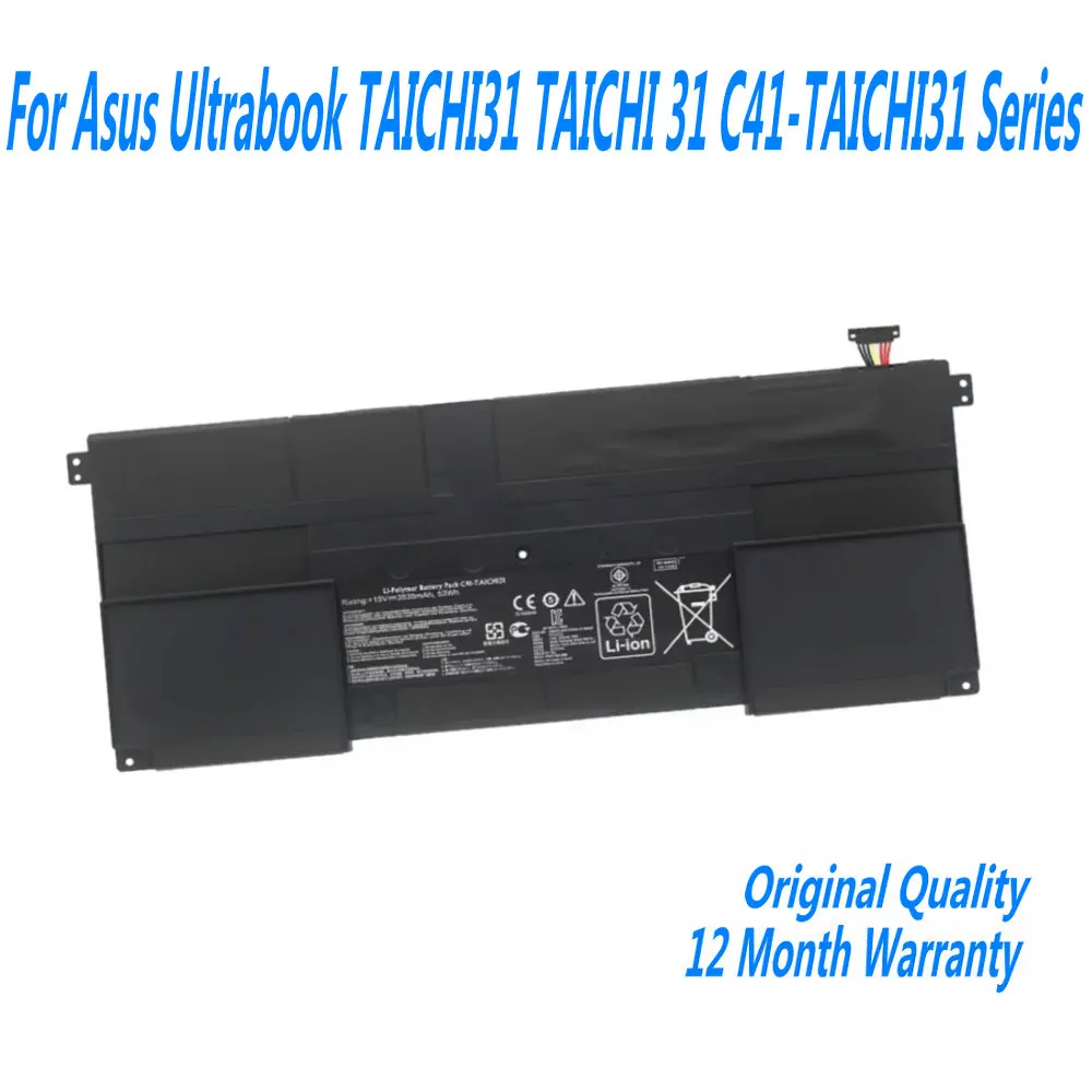 Оригинальный аккумулятор для ноутбука 15 В 3535 мАч 53WH 4ICP4/69/111 ультрабука Asus TAICHI31 TAICHI