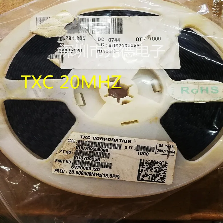 

50PCS/ Taiwan TXC SMD passive crystal oscillator 6V20000120 20MHZ 18.0PF 6035 6.0*3.5 spot