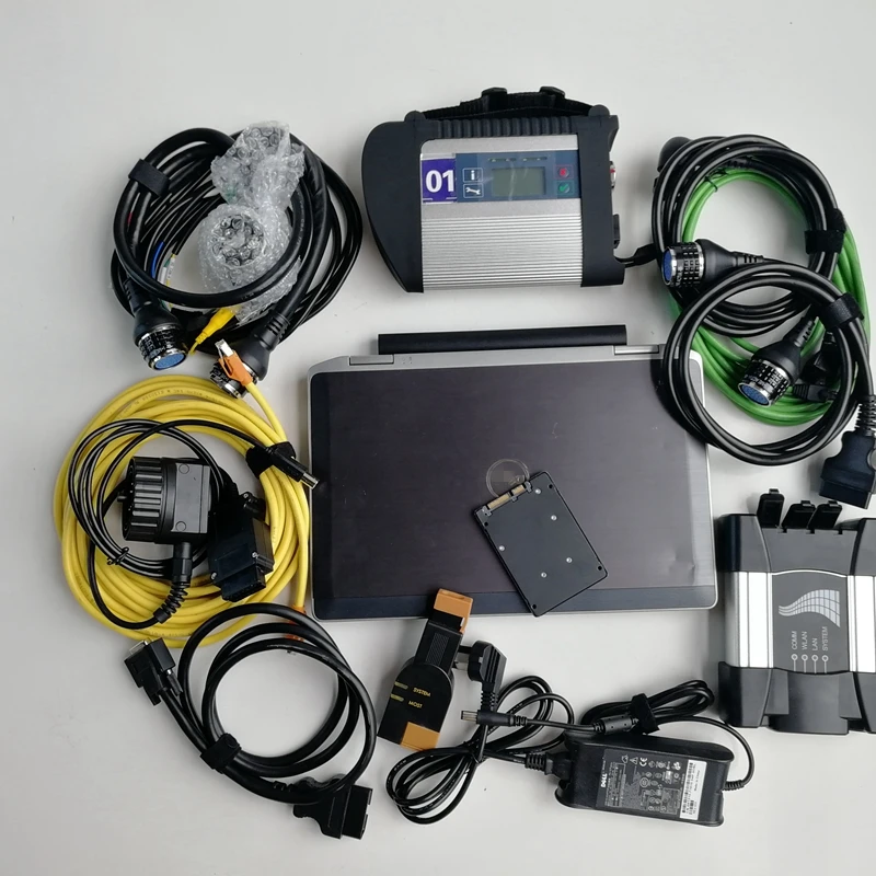 

MB STAR C4 Icom Next для BMW 2 в 1 полная новейшая Поддержка программного обеспечения Wifi HHT WIN SSD Подержанный ноутбук E6320 диагностический инструмент авто...