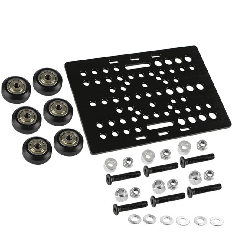 

Gantry Plate Slide Build Board Bearing Pully Set of 3D Printer Engraving Machine