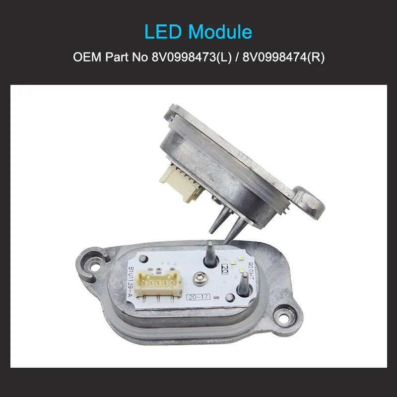 8В 0998473 0998474 Светодиодный модуль DRL для Audi A3 S3 2018 Plug and Play Светодиодные модули 8 В