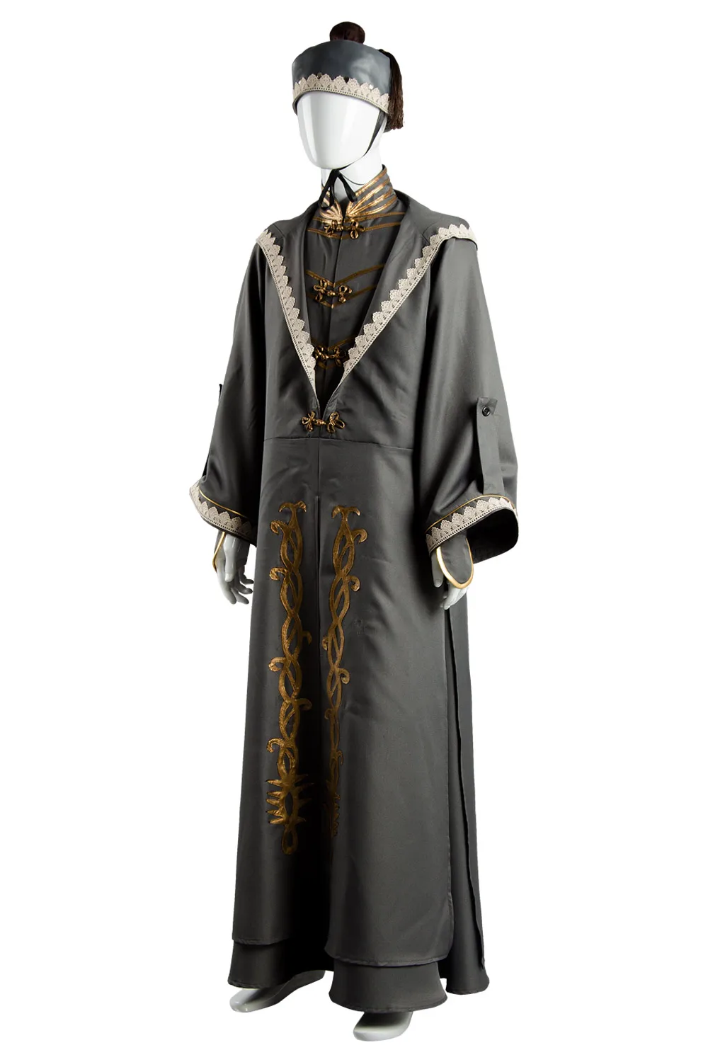 (В наличии) Альбус Дамблдор косплей костюм Взрослый халат плащ шляпа Наряд полный