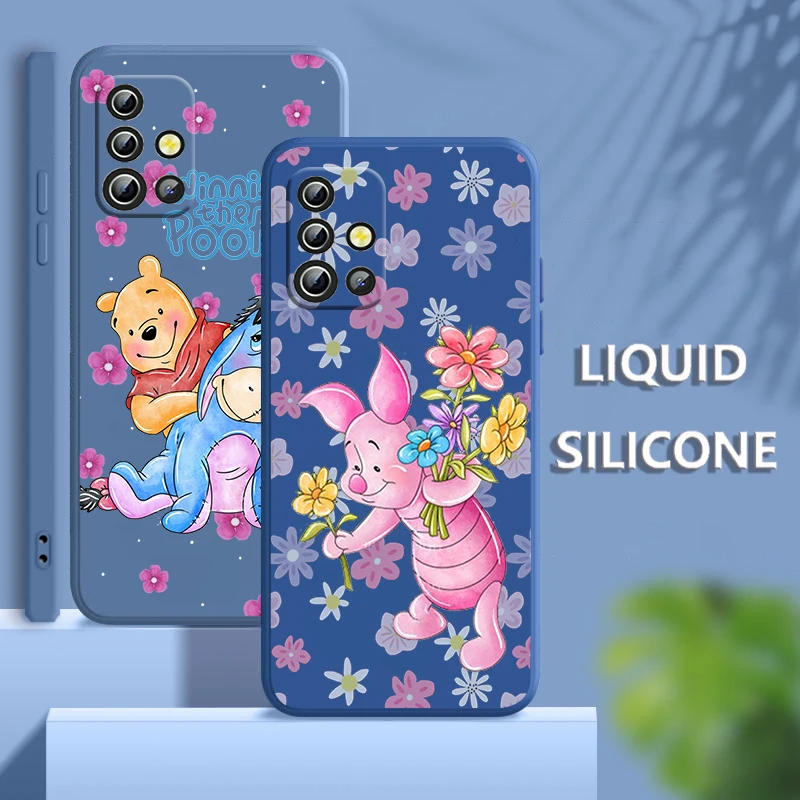 

Disney Winnie Pooh Cute For Samsung A04 S A71 A51 A42 A41 A30 A32 A21S A12 A11 A01 A02 4G 5G Liquid Rope Phone Case