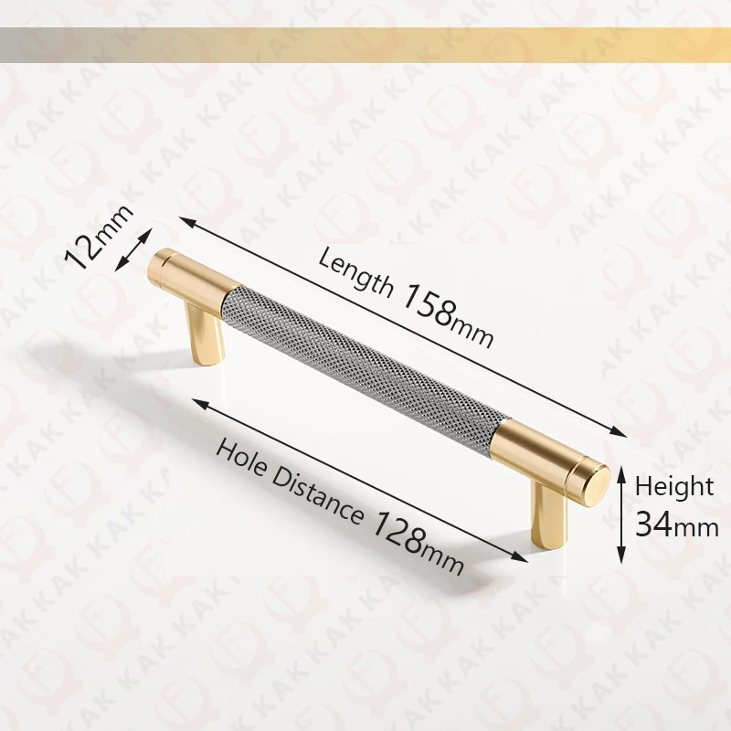 

KAK Алюминиевый сплав Золотые черные мебельные ручки Черные дверные ручки кухонного шкафа Ручки ящика Ручка шкафа Дверная фурнитура