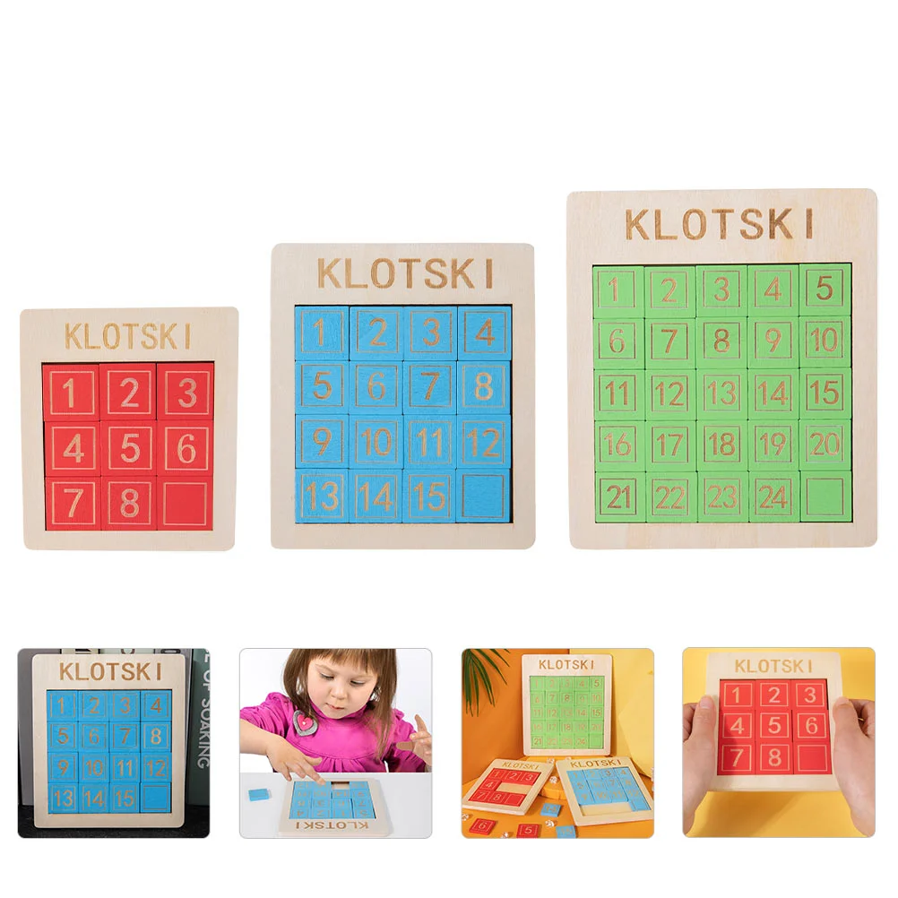 

Digital Road Sliding Number Toys Sliding Wooden Cognition