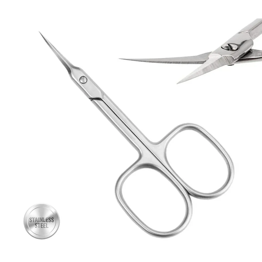

Nail Scissors Curved Cuticle Scissors for Dead Skin German Quality Stainless Steel Multi-Purpose Manicure Scissors for Men Women