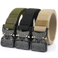 mens zinc alloy elastic belt buckle quick release can be used for training tactical belt military comfortable and high quality