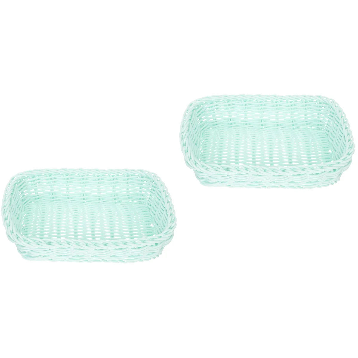 

Basket Woven Storage Holderwicker Home Baskets Desktop Sundries Multipurpose Rattan Bread Serving Fruit Multi Function Snack