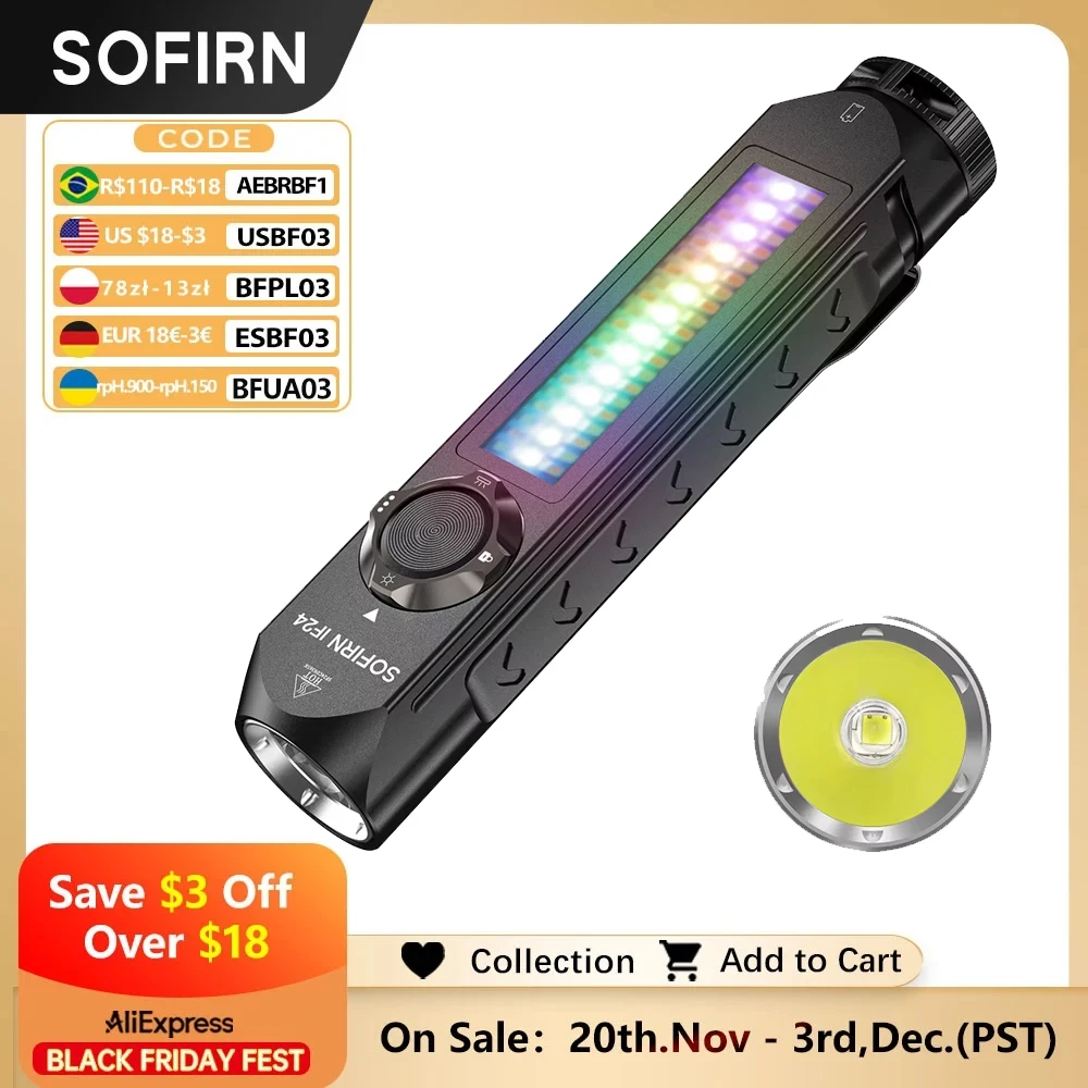 

Sofirn IF24 RGB Фонарик