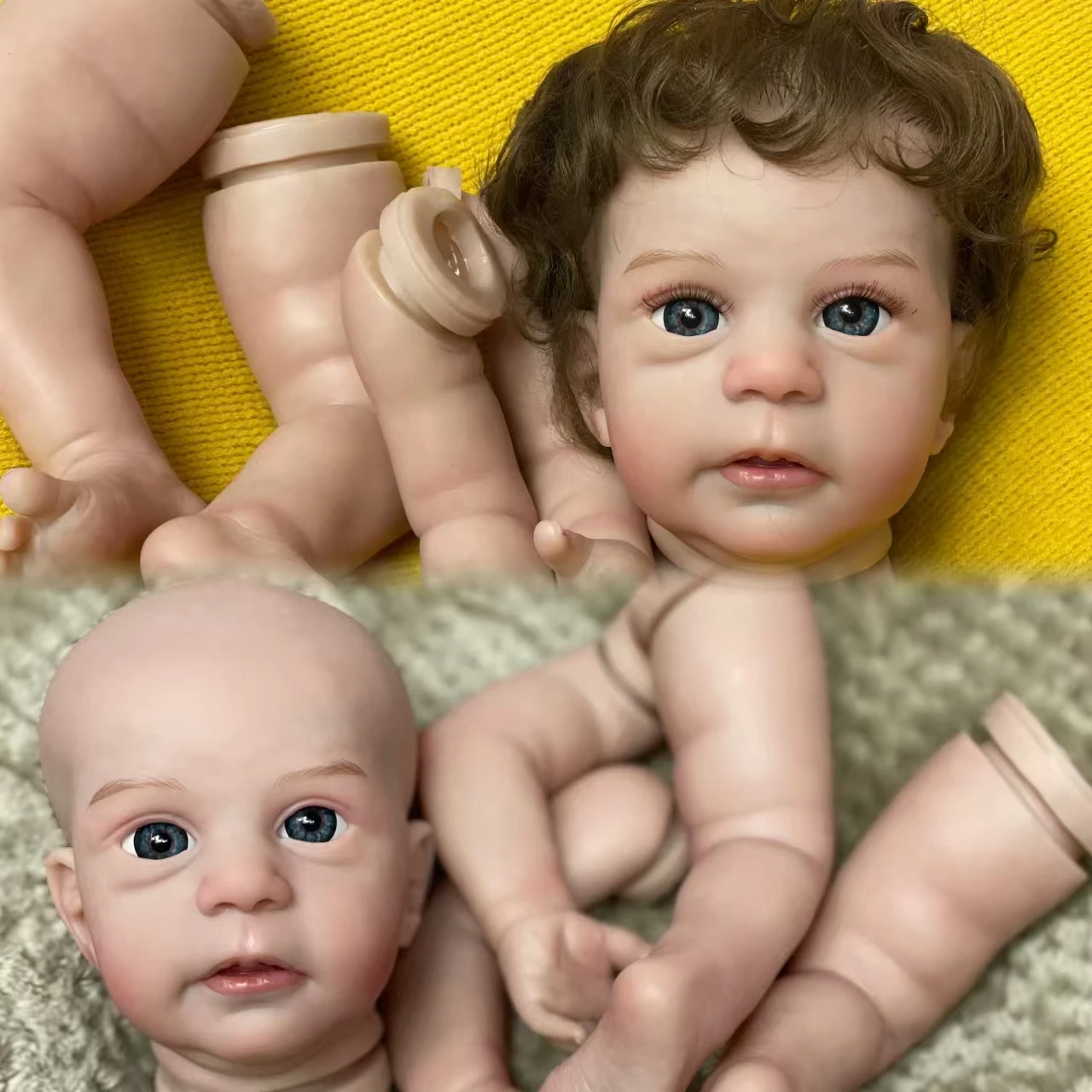 Наборы кукол-реборн Attyi с открытыми глазами 2 вида мягкая ткань тело окрашенная