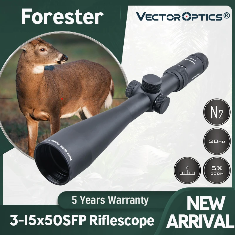 

Оптический прицел Vector Optics Forester 3-15x50SFP, охотничий оптический прицел с отражателем, прицел для ружья, прицел для стрельбы