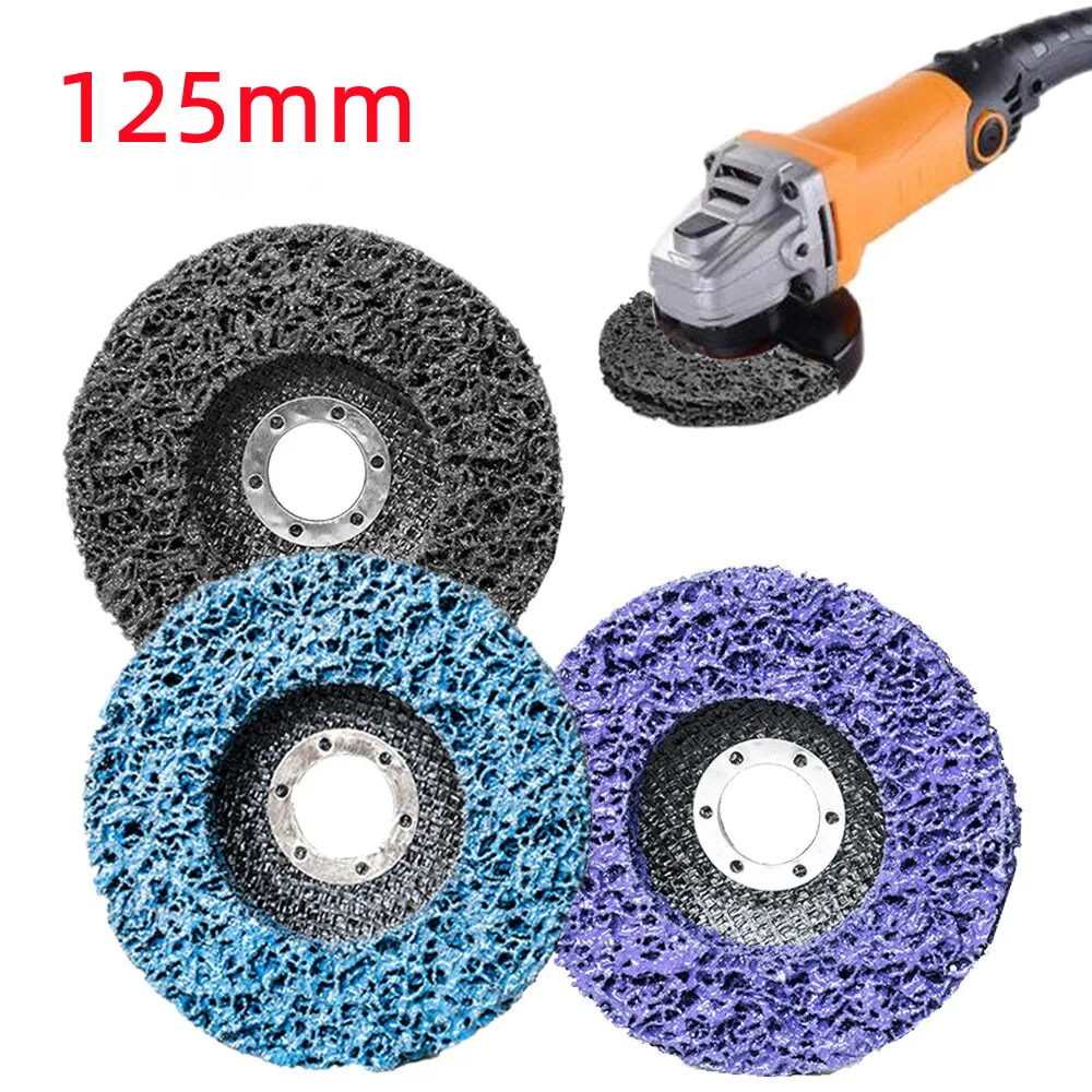 6Pcs Angle Grinder Coral Disc 125 mm Abrasive Wheel Poly Strip Disc Wheel Paint Rust Removal Clean for Angle Grinder Removal
