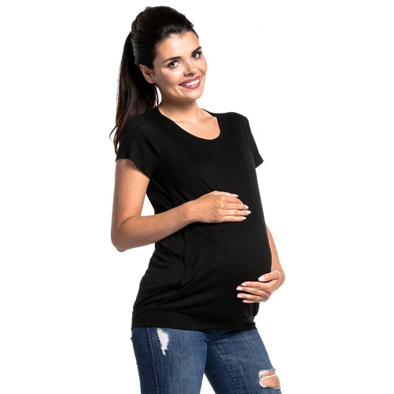 

Футболка для беременных женщин хлопковая Повседневная забавная футболка для Леди Топ для девочек хипстерская Tumblr GRAY22