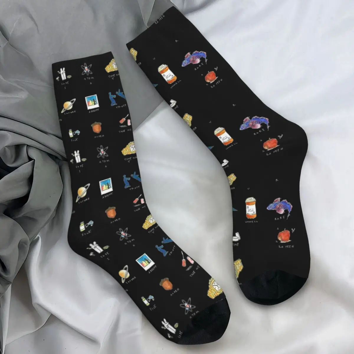 Носки SZA Saturn Album модные забавные чулки Y2k осенние противоскользящие носки для пар