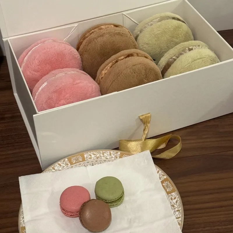Фото Новая забавная серия десертов Macaron Puff, клубничный тартан, игрушка Keluli, кукла, подарок для подруги, праздник, день рождения №3
