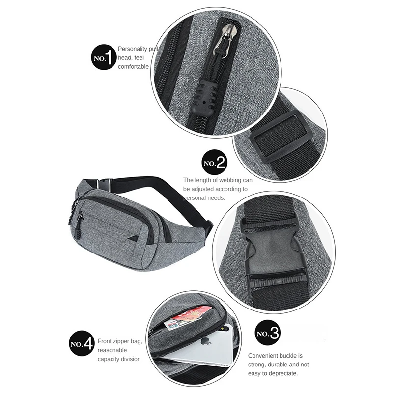 2023 Wholesale Various Styles Waist Pack Fashion Portable Unisex Bag African Print Mens Chest Bag Fanny Pack Crossbody Waist Bag