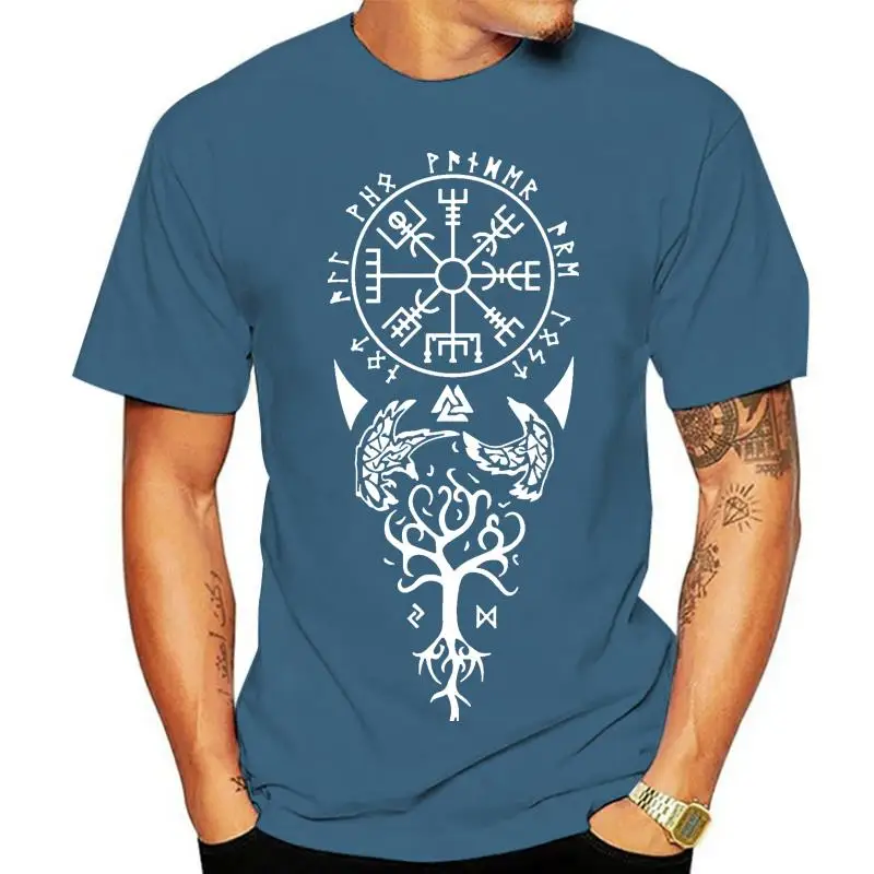 

Vegvisir Runes Viking Compass Nordic Symbol T Shirt Letters Plus Size 5xl Create New Style Tee Shirt Summer Style Shirt