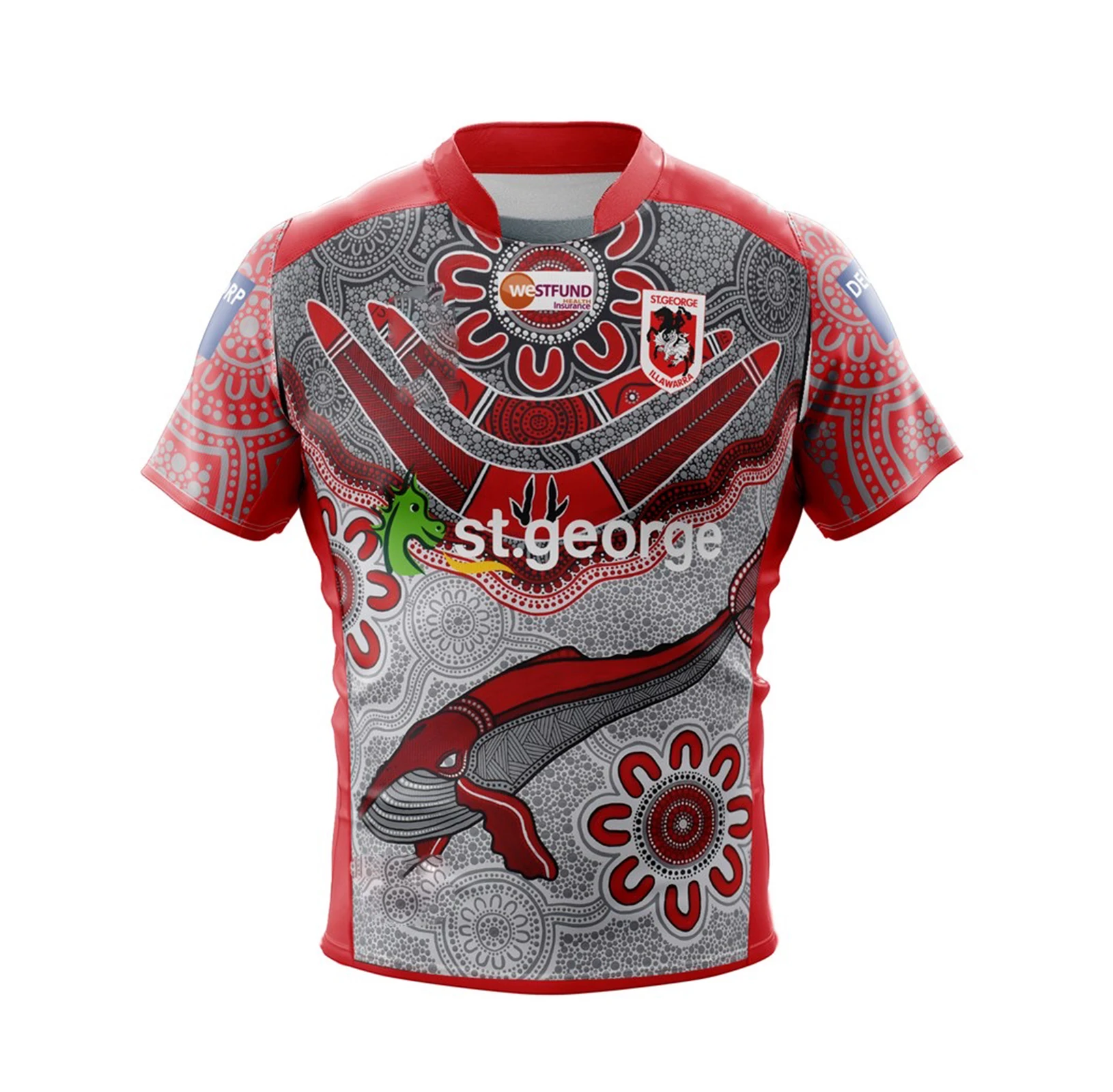 

2020 ST.GEORGE DRAGON Men's Indigenous Rugby Jersey