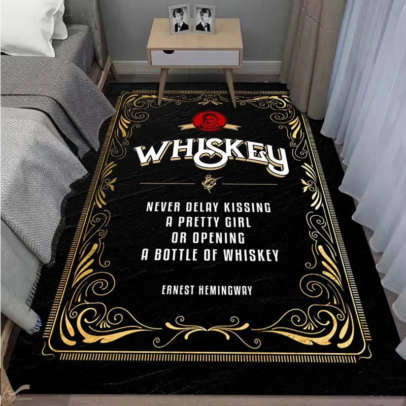 

Whiskey Carpet Custom Large Rug For Living Room Area Rug Bathmat Doormat Dropshipping Education Mat Child Play Mat