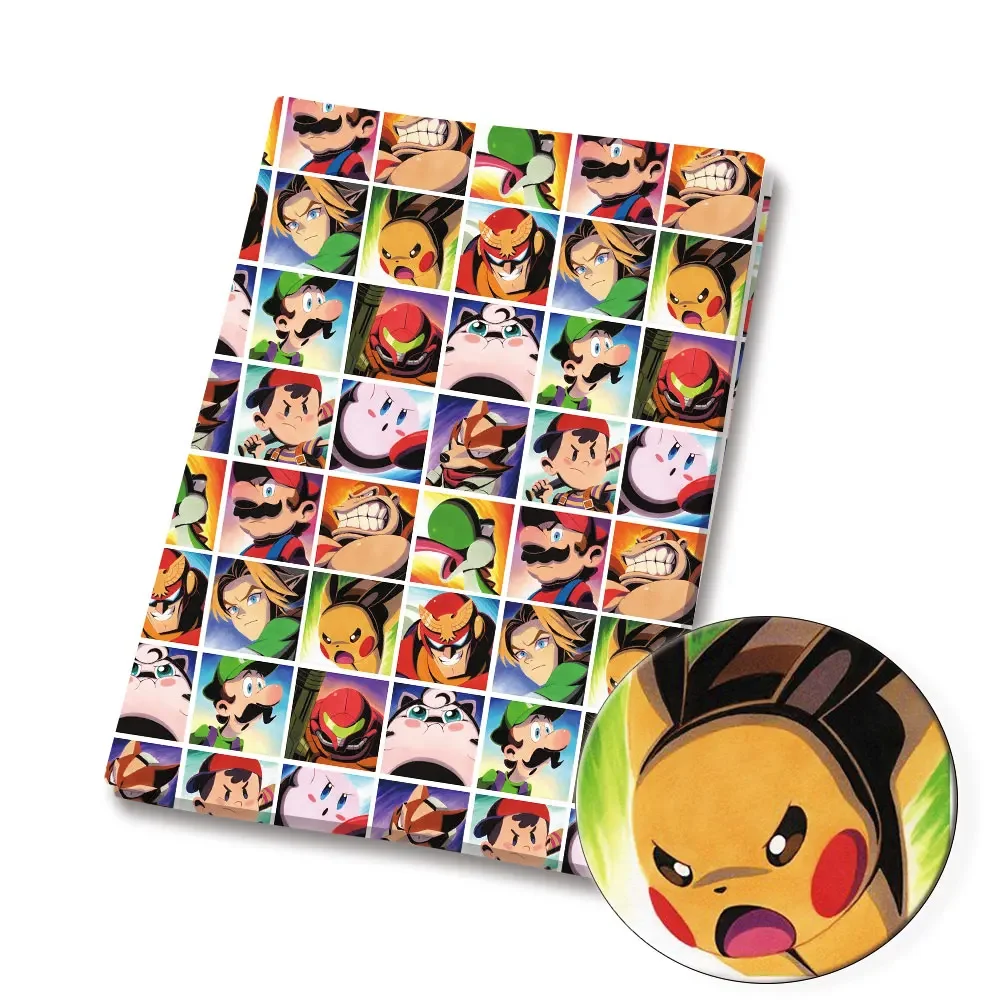 Покемон мультфильм ткань 140*50 см ручная работа шитье пэчворк квилтинг детское