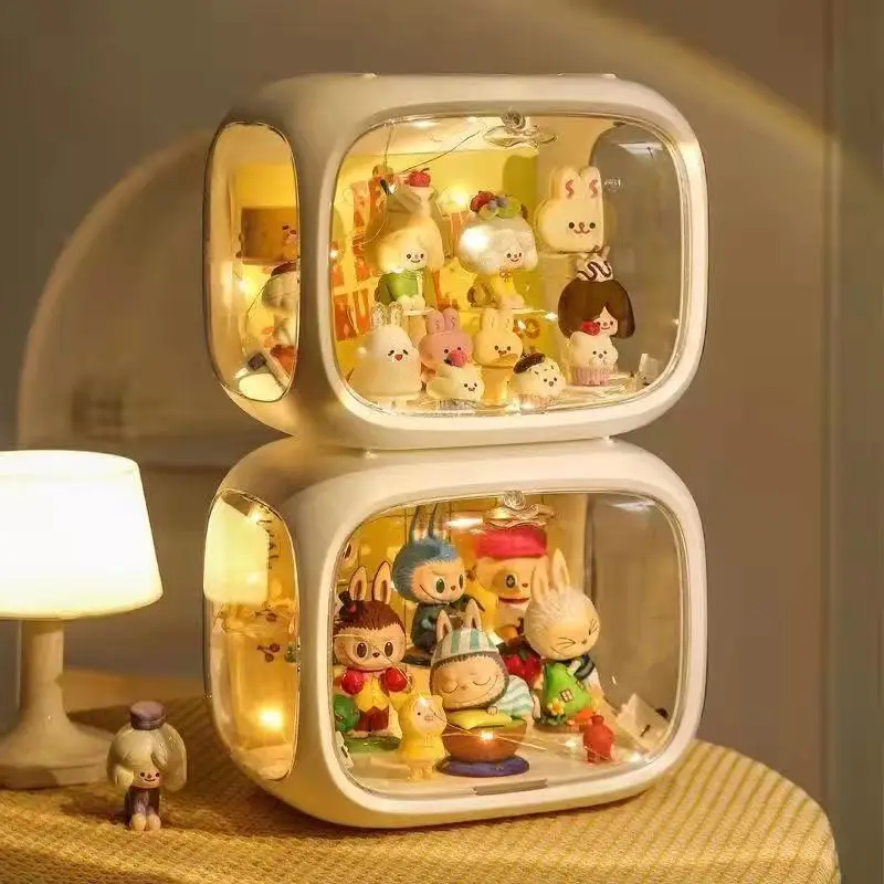 

Acrylic Blind Box Showcase, Figures Display Case, Garage Kits, Collectible Dustproof Model, Artcrafts Toy Doll Storage Organizer
