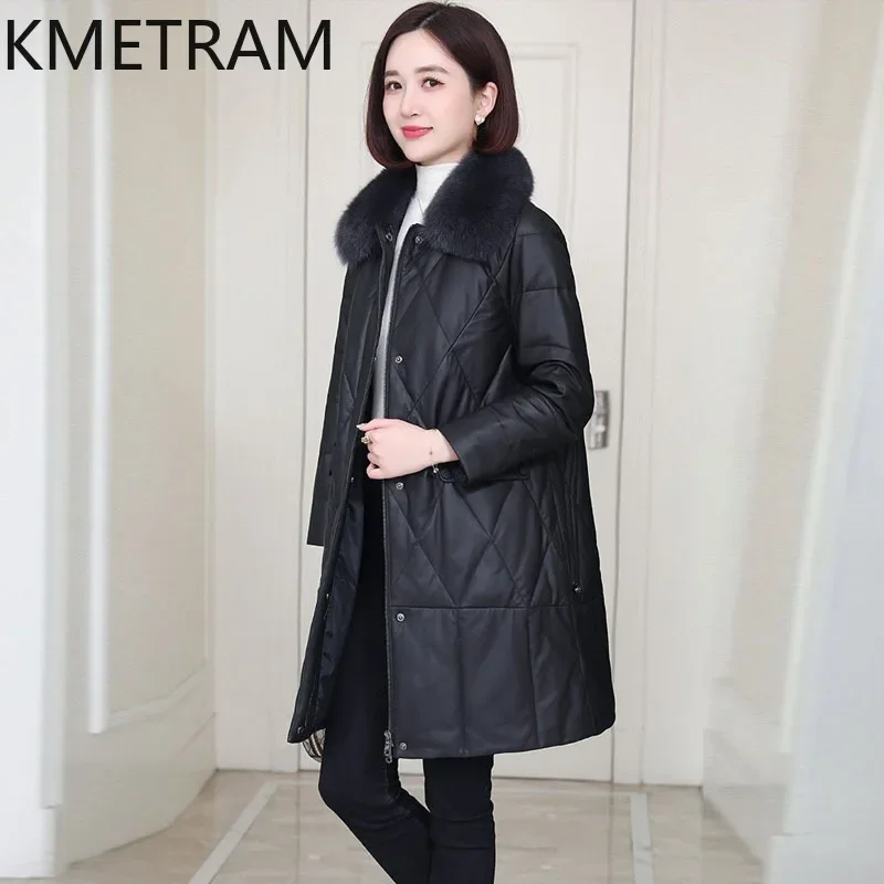 Куртка-пуховик из натуральной овчины женские роскошные длинные пуховики новинка