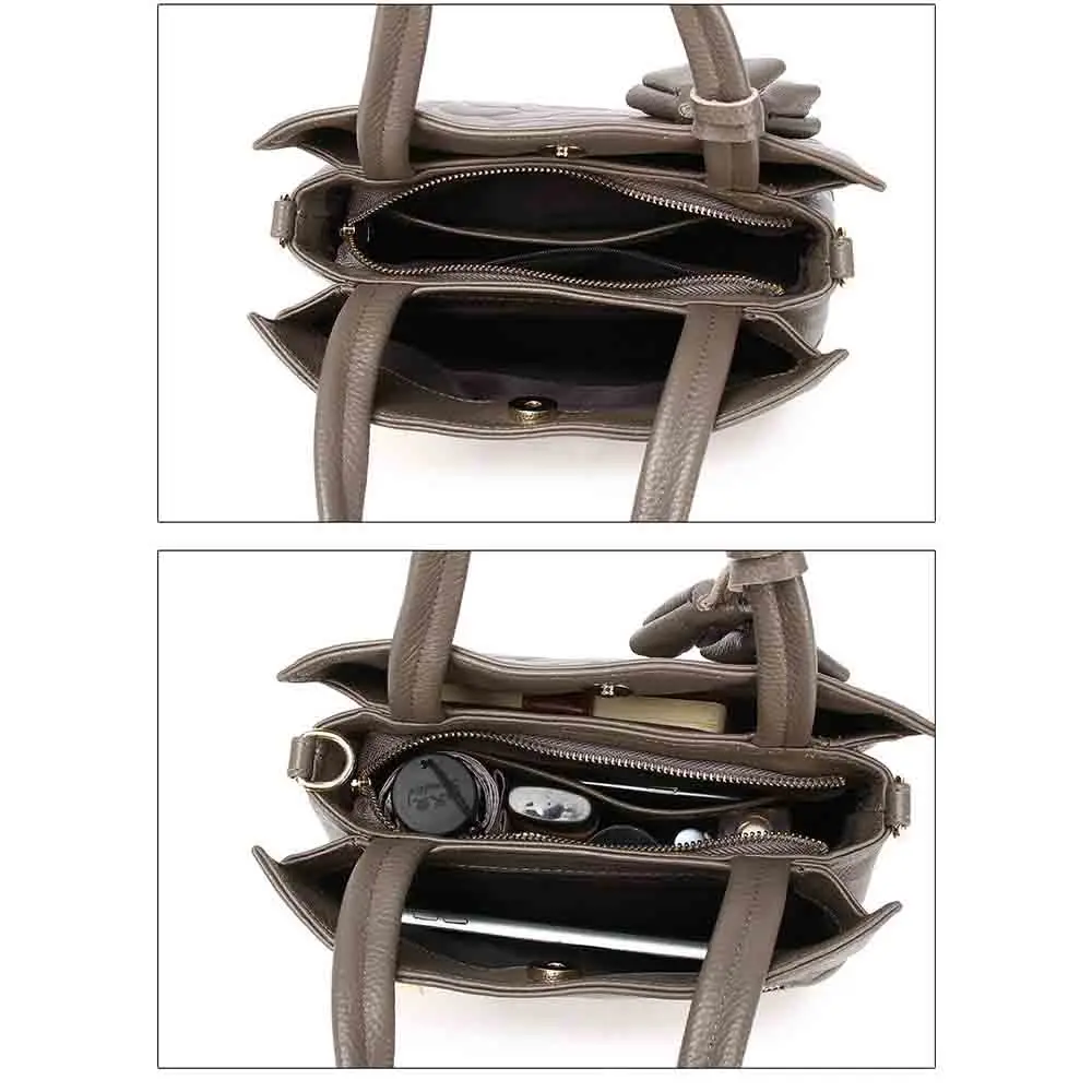 Floral Design Women Bucket Bags Luxury Genuine Leather Ladies Handbags First Layer Cowhide Shoulder Fashion Shoulder Bag 2023